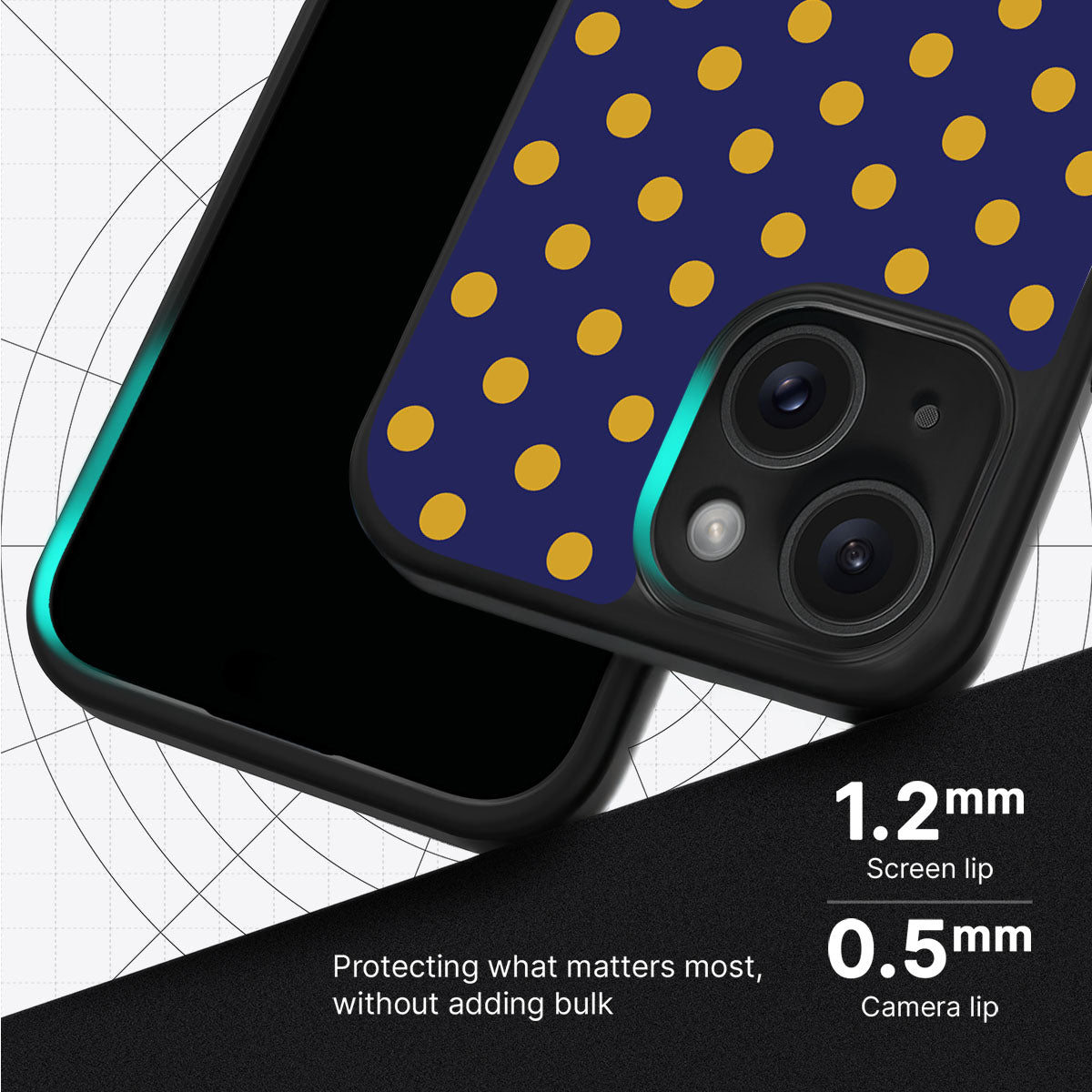 Retro Gold - iPhone 15 Plus Case #case type_core (magsafe), #case type_core (non magsafe)