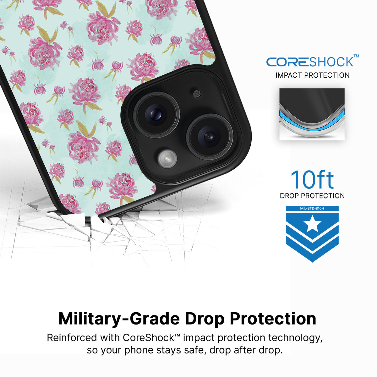 Rose Showers - iPhone 15 Plus Case