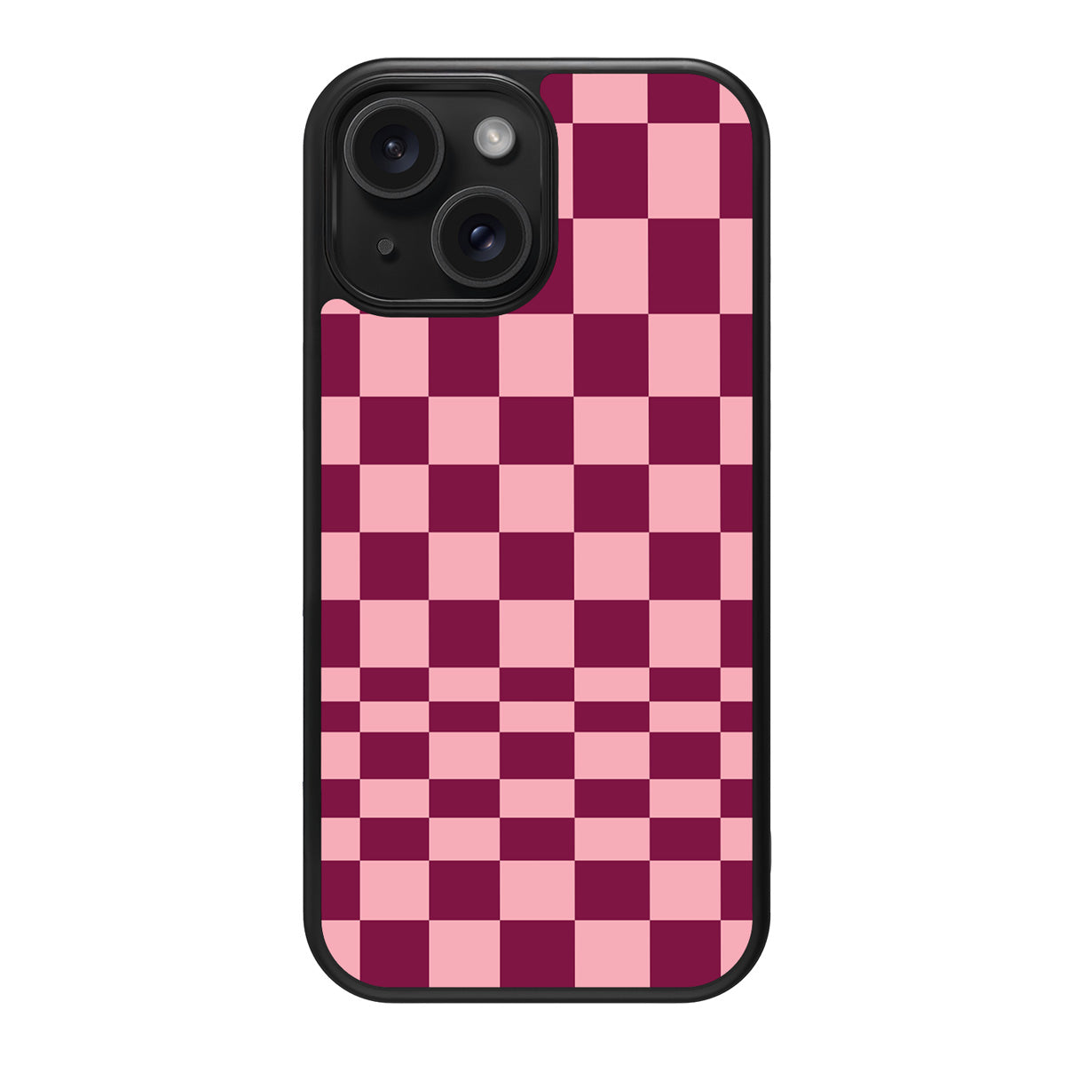 Rouge Board design back view – iPhone 15 Plus case