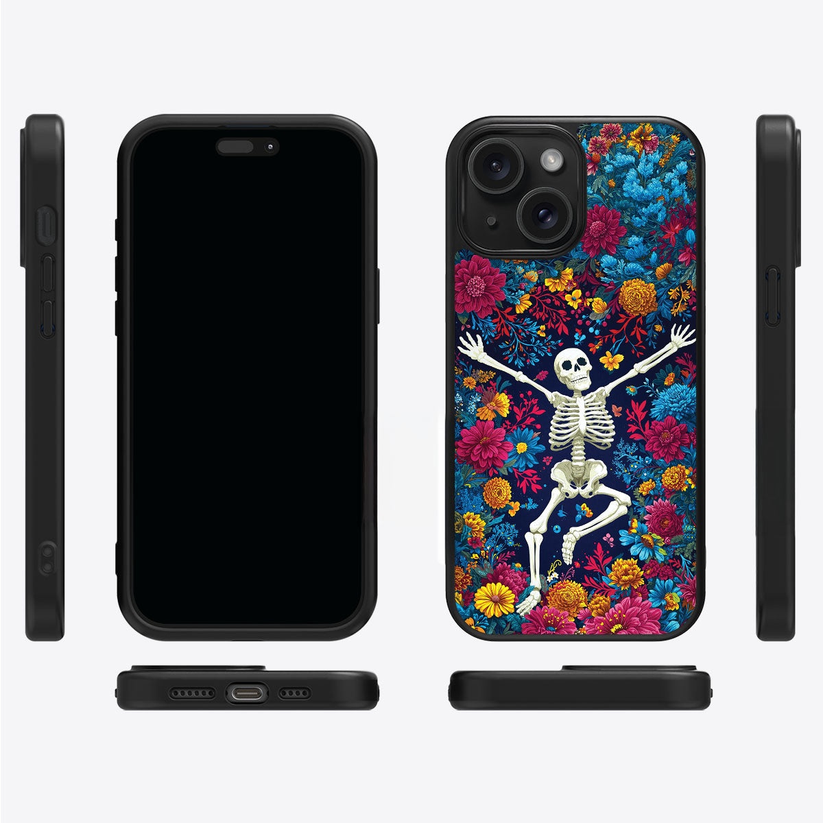 iPhone 15 Plus Case with MagSafe – Skeleton Garden