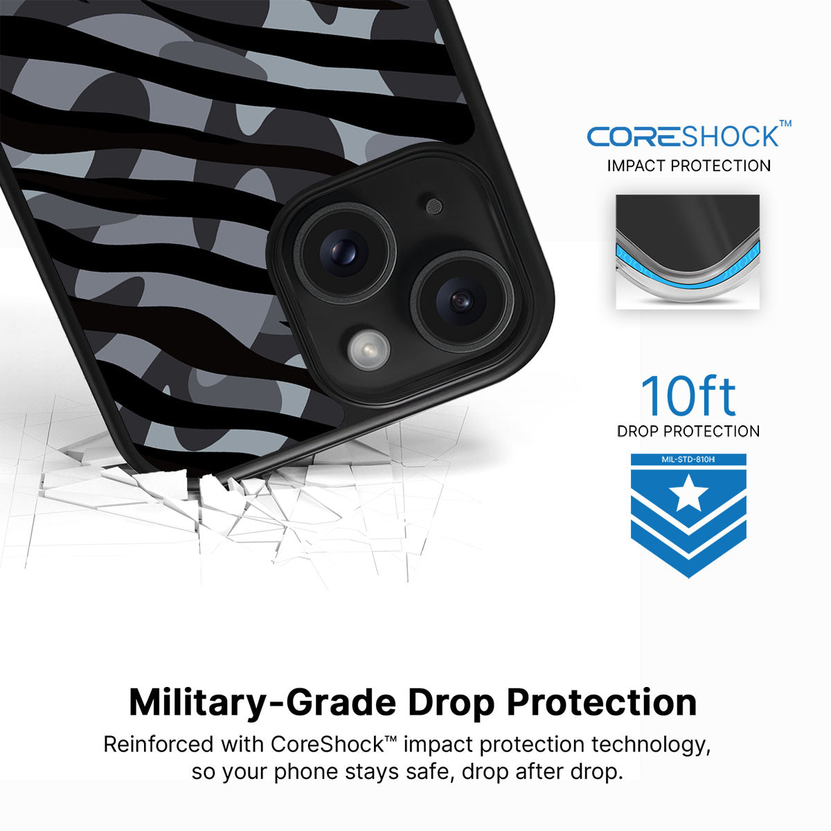 Stealth Camo - iPhone 15 Plus Case, #case type_core (magsafe), #case type_core (non magsafe)