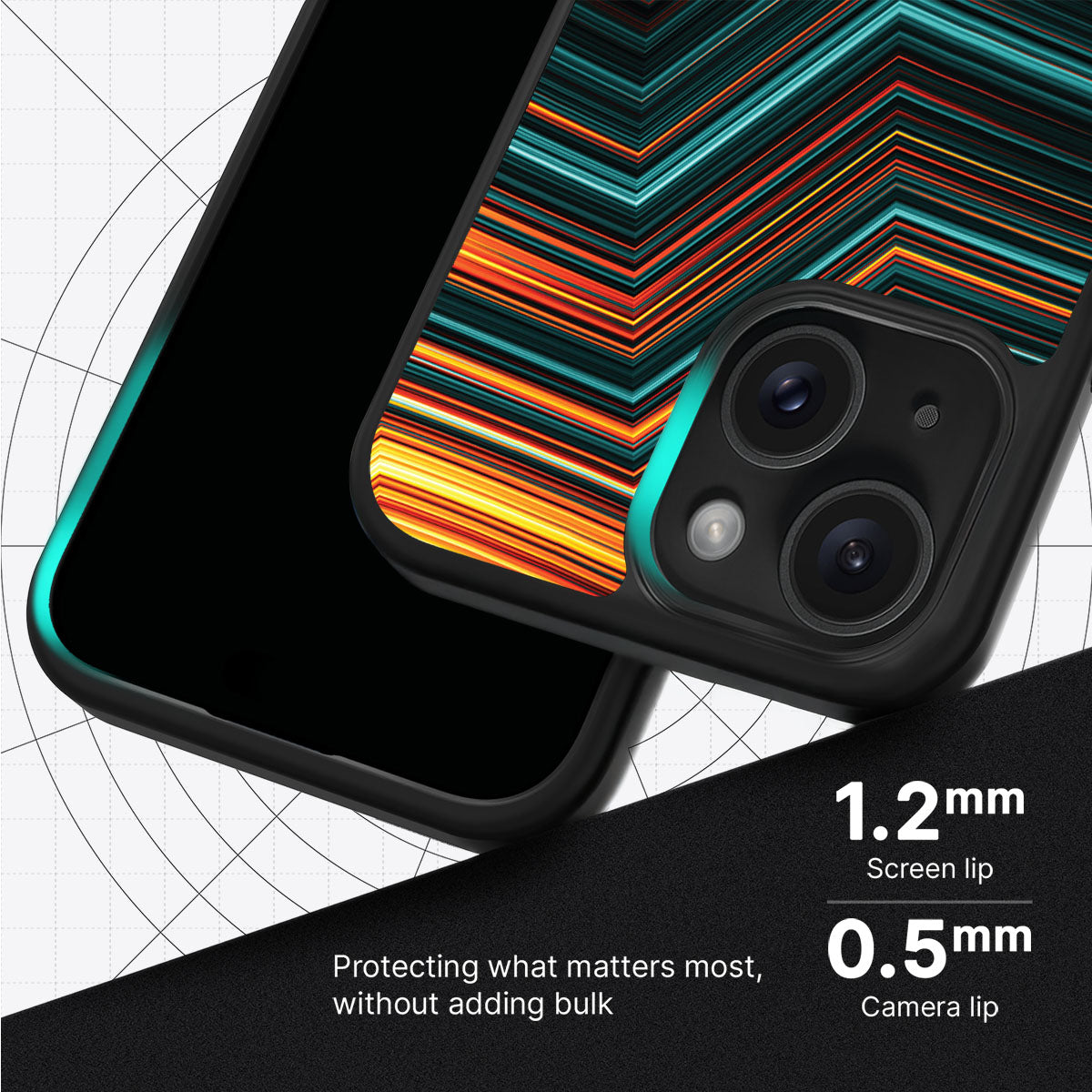 Techno Waves - iPhone 15 Plus Case #case type_core (magsafe), #case type_core (non magsafe)