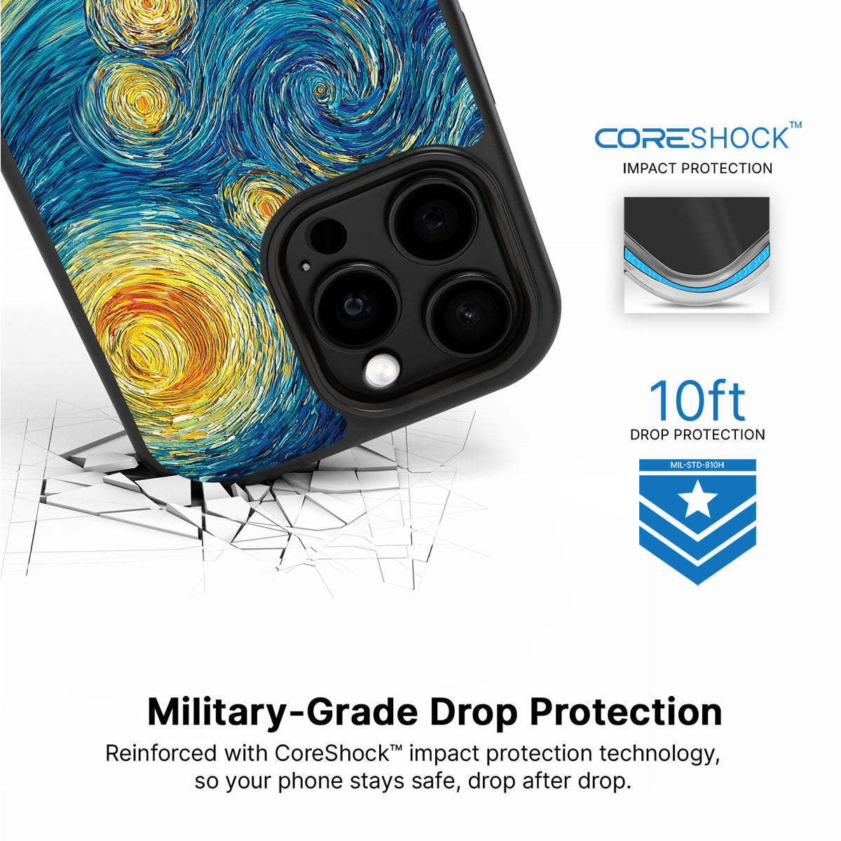 Astral Waves - iPhone 15 Pro Case #case type_core (magsafe), #case type_core (non magsafe)