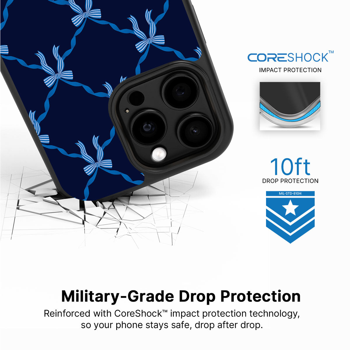 Azure Elegance - iPhone 15 Pro Case