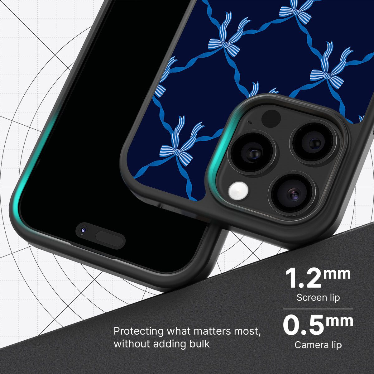 Azure Elegance - iPhone 15 Pro Case