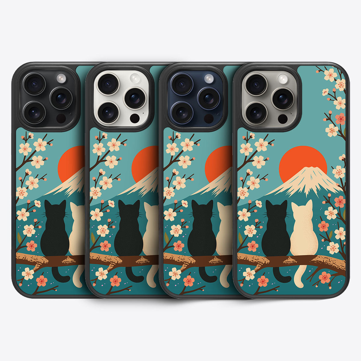 Fuji Cats - iPhone 15 Pro Case