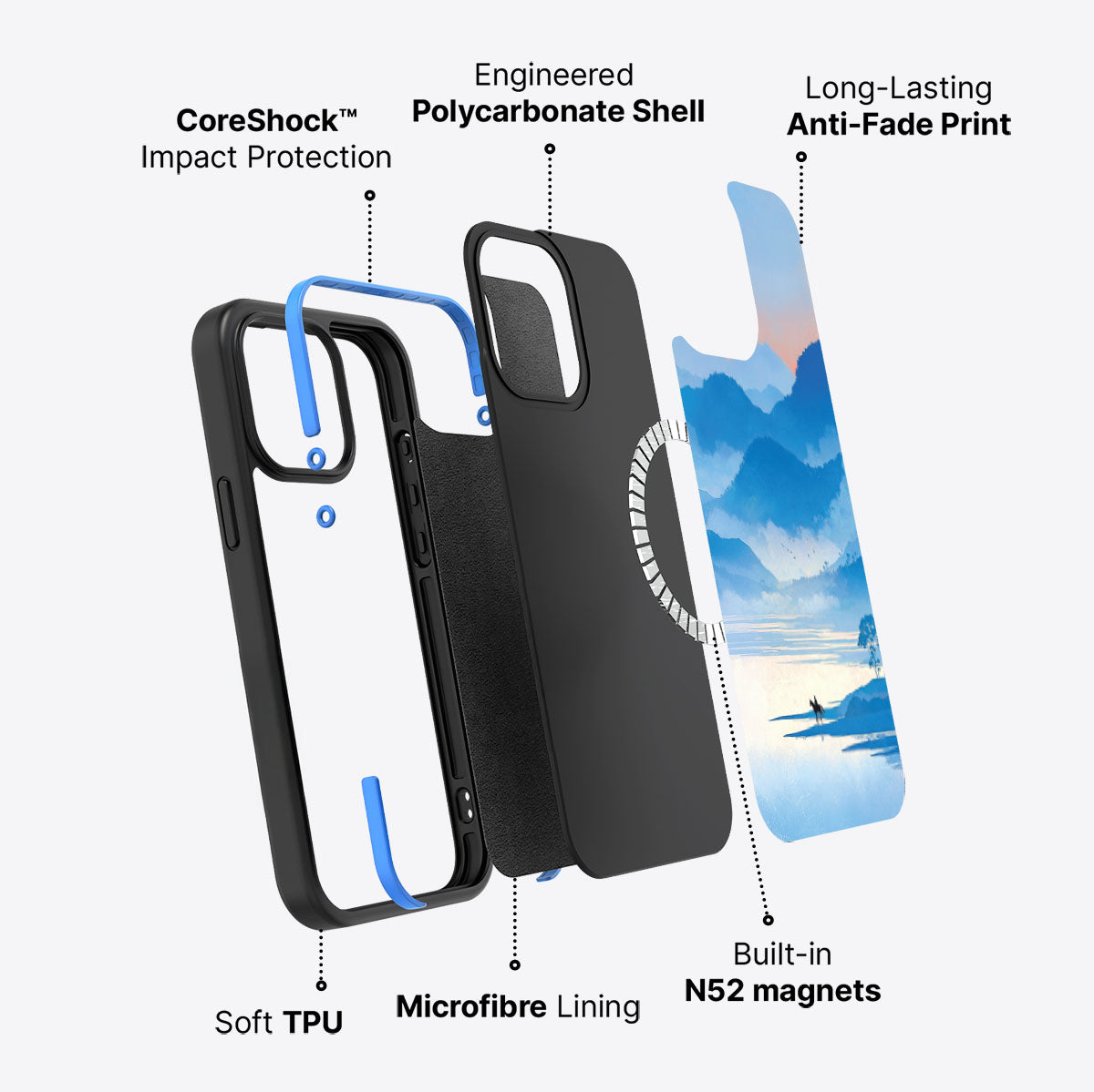 Globe Trotter - iPhone 15 Pro Case #case type_core (magsafe)