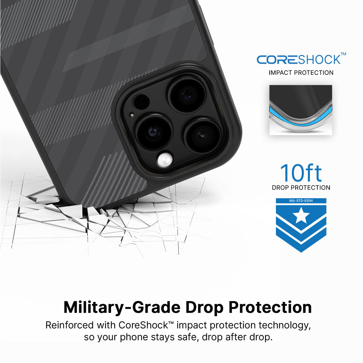Gray Twill Play - iPhone 15 Pro Case