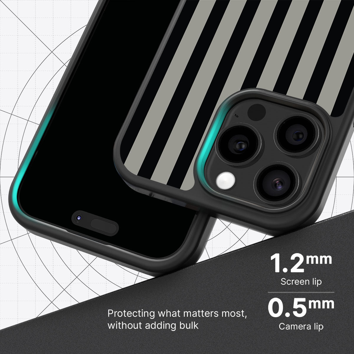 Gray Zone - iPhone 15 Pro Case #case type_core (magsafe), #case type_core (non magsafe)