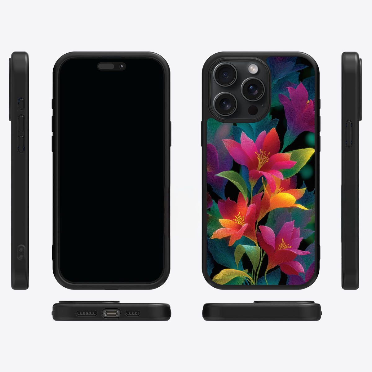 iPhone 15 Pro Case with MagSafe – Jungle Bloom
