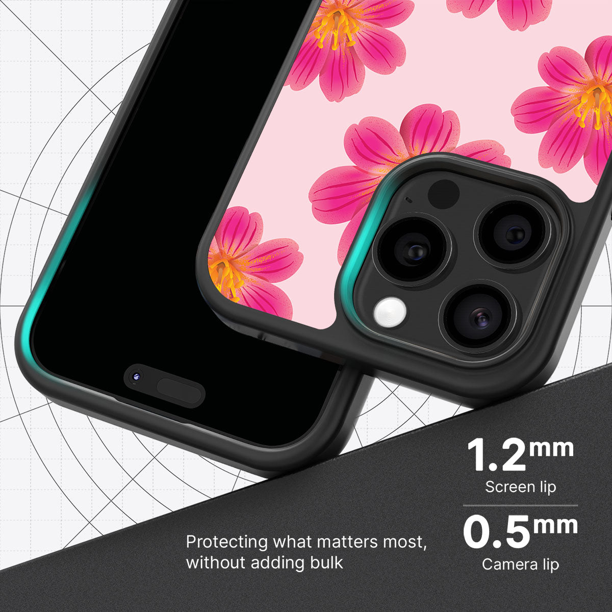 Lewisia Cotyledon - iPhone 15 Pro Case #case type_core (magsafe), #case type_core (non magsafe)