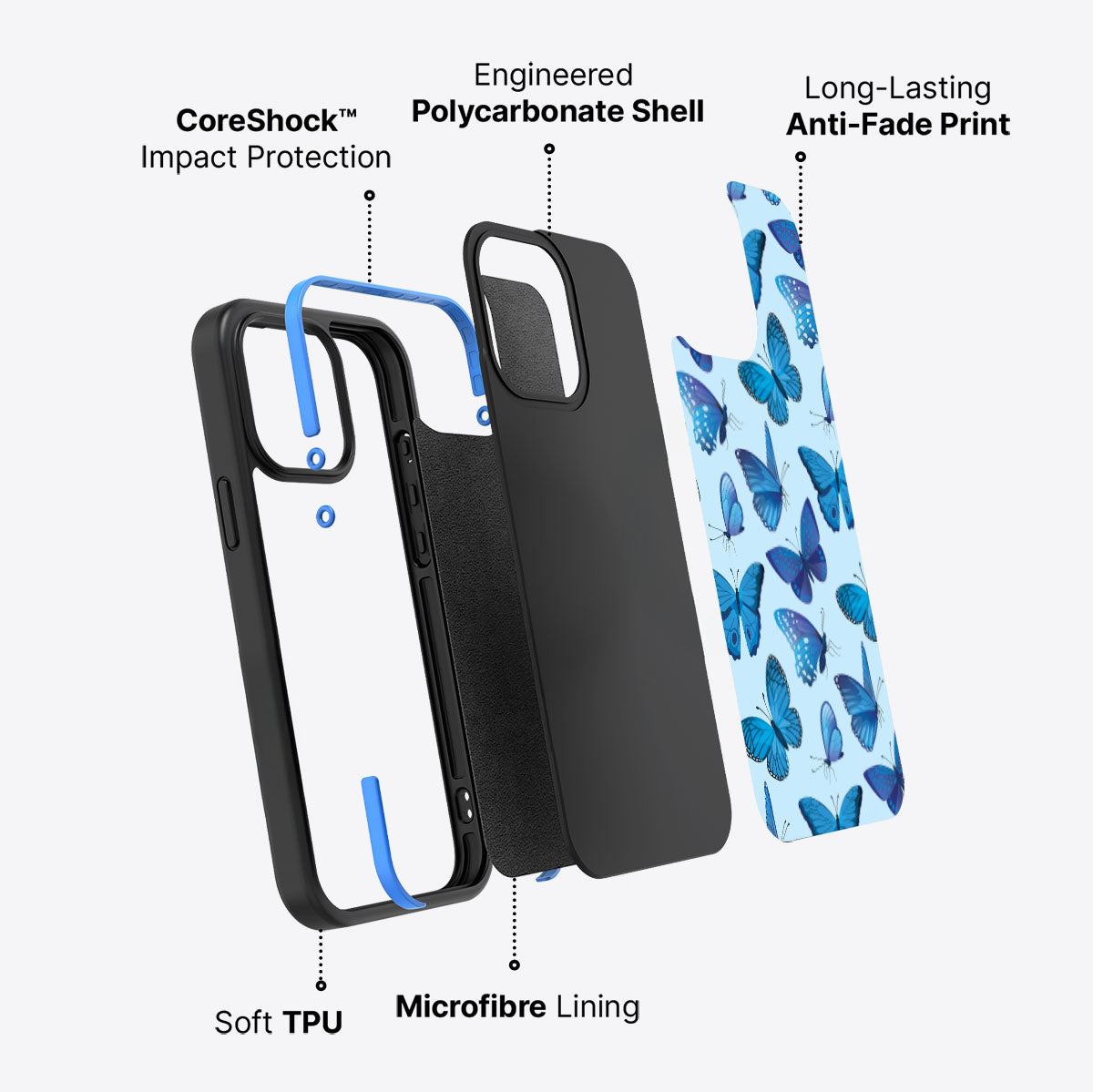 Magic Butterflies - iPhone 15 Pro Case