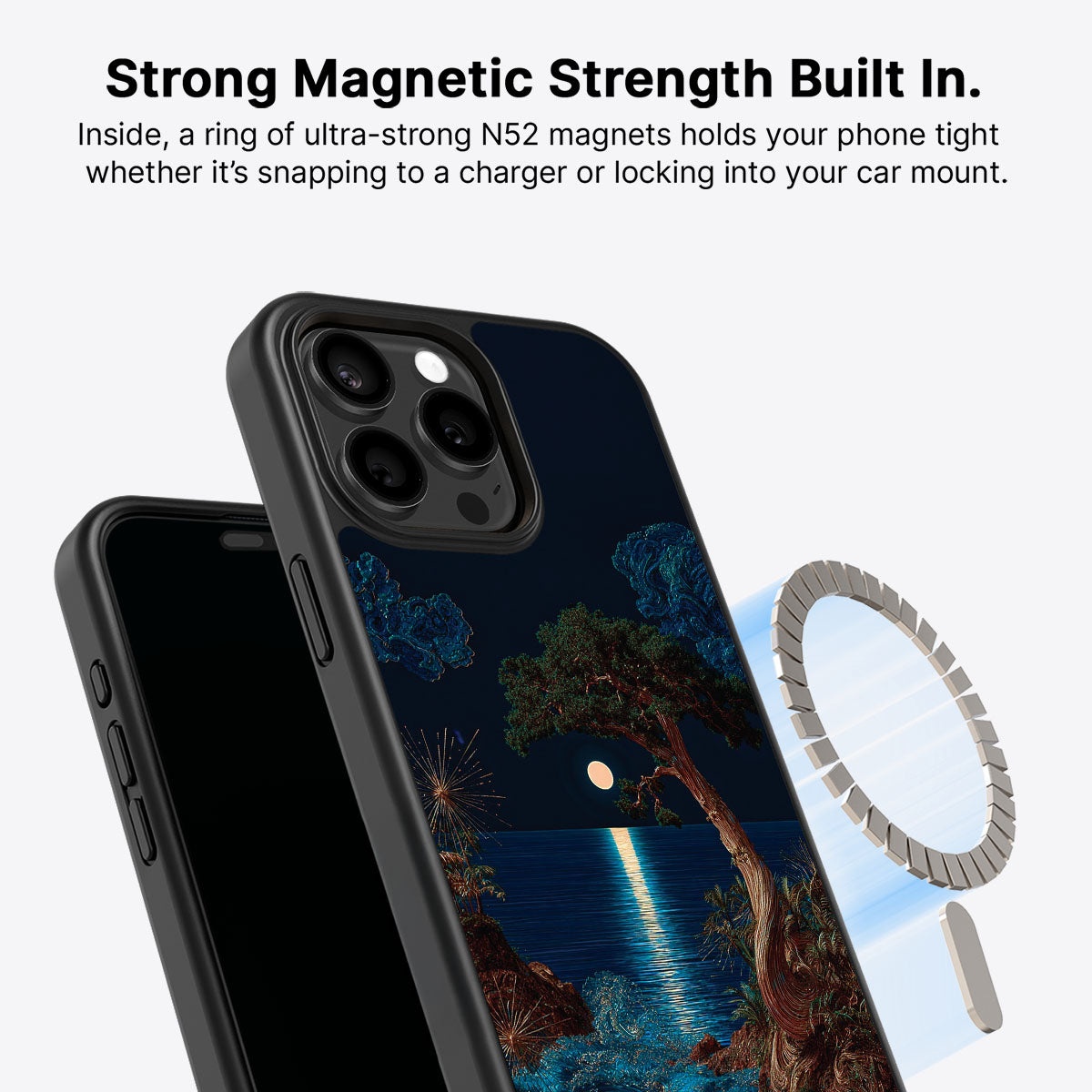 Quiet Moon - iPhone 15 Pro Case #case type_core (magsafe)