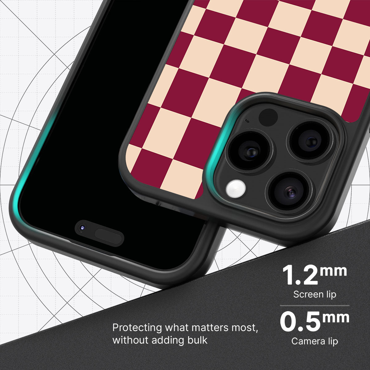 Rouge Board slim iPhone 15 Pro phone case