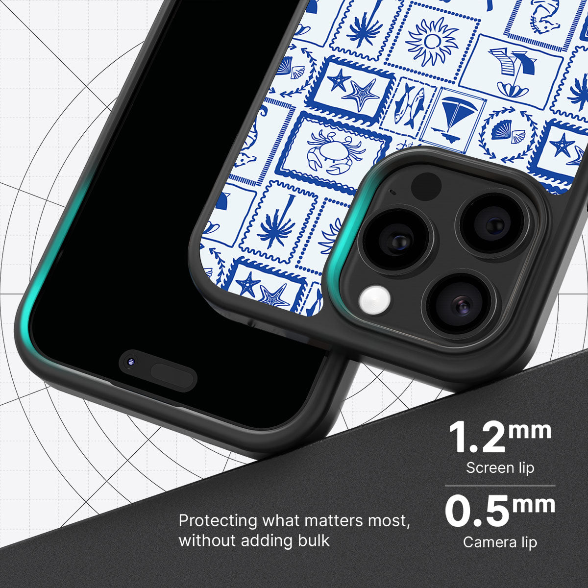 Seaside Sketches - iPhone 15 Pro Case