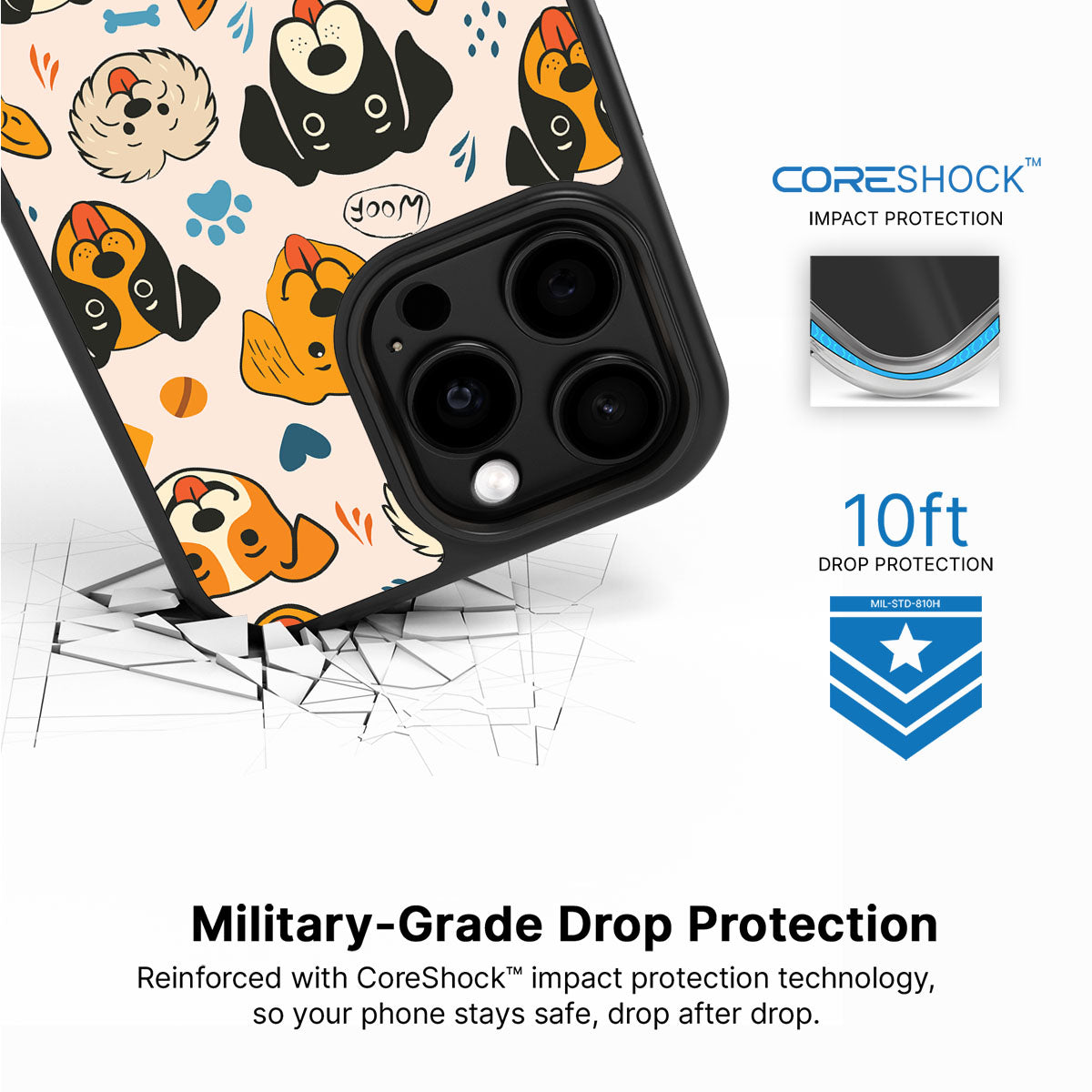 Woof Squad - iPhone 15 Pro Case, #case type_core (magsafe), #case type_core (non magsafe)