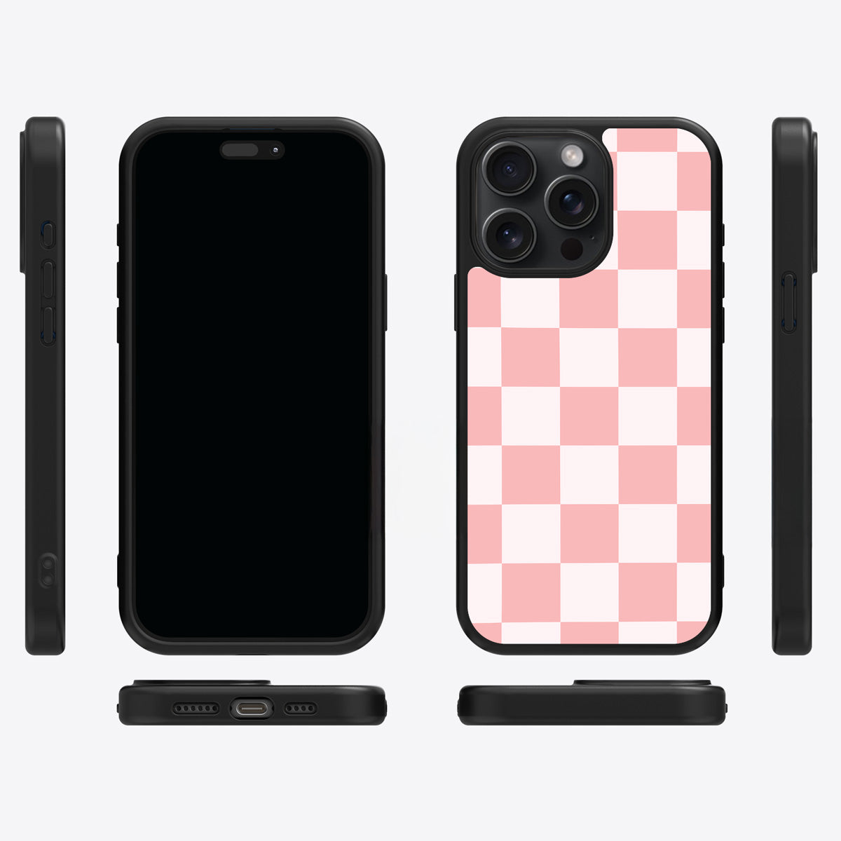 Ballet Tile iPhone 15 Pro Max case cover – multi-angle view