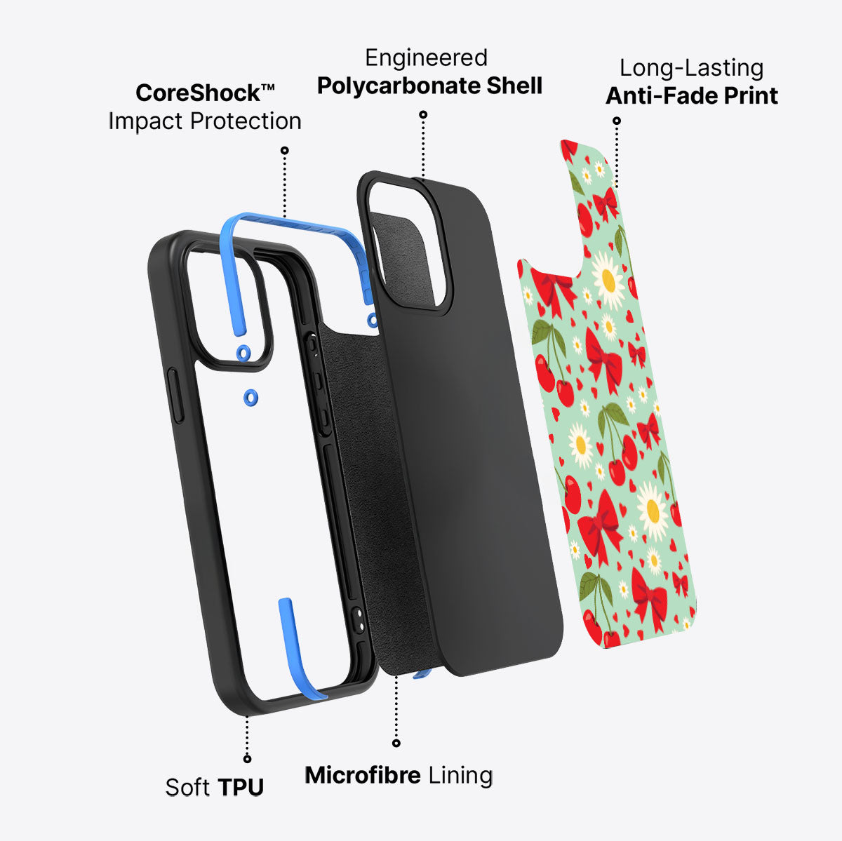 Blushing Bows - iPhone 15 Pro Max Case