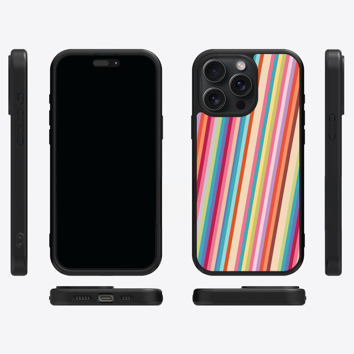 Candy Stripe - iPhone 15 Pro Max Case #case type_core (magsafe), #case type_core (non magsafe)