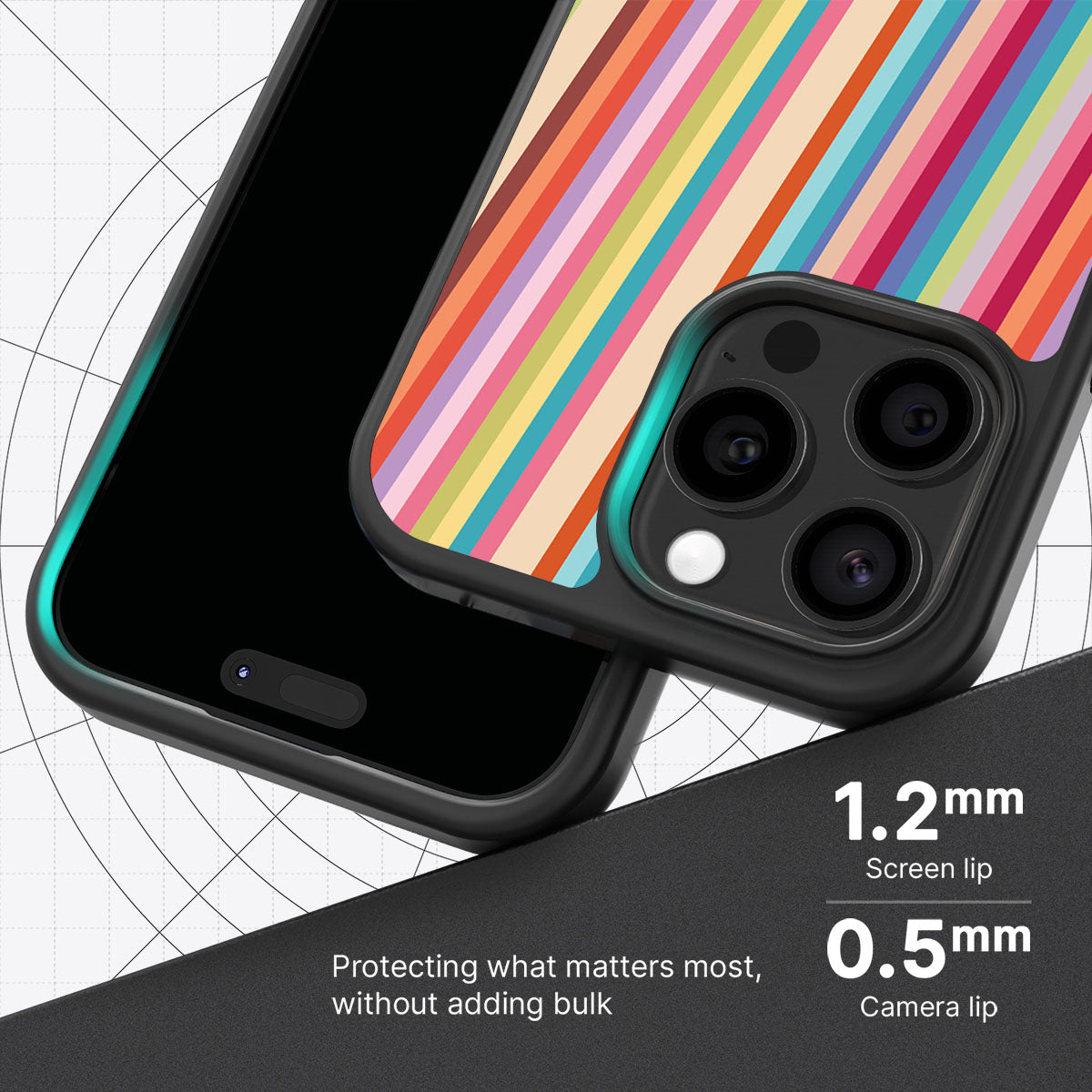Candy Stripe - iPhone 15 Pro Max Case #case type_core (magsafe), #case type_core (non magsafe)
