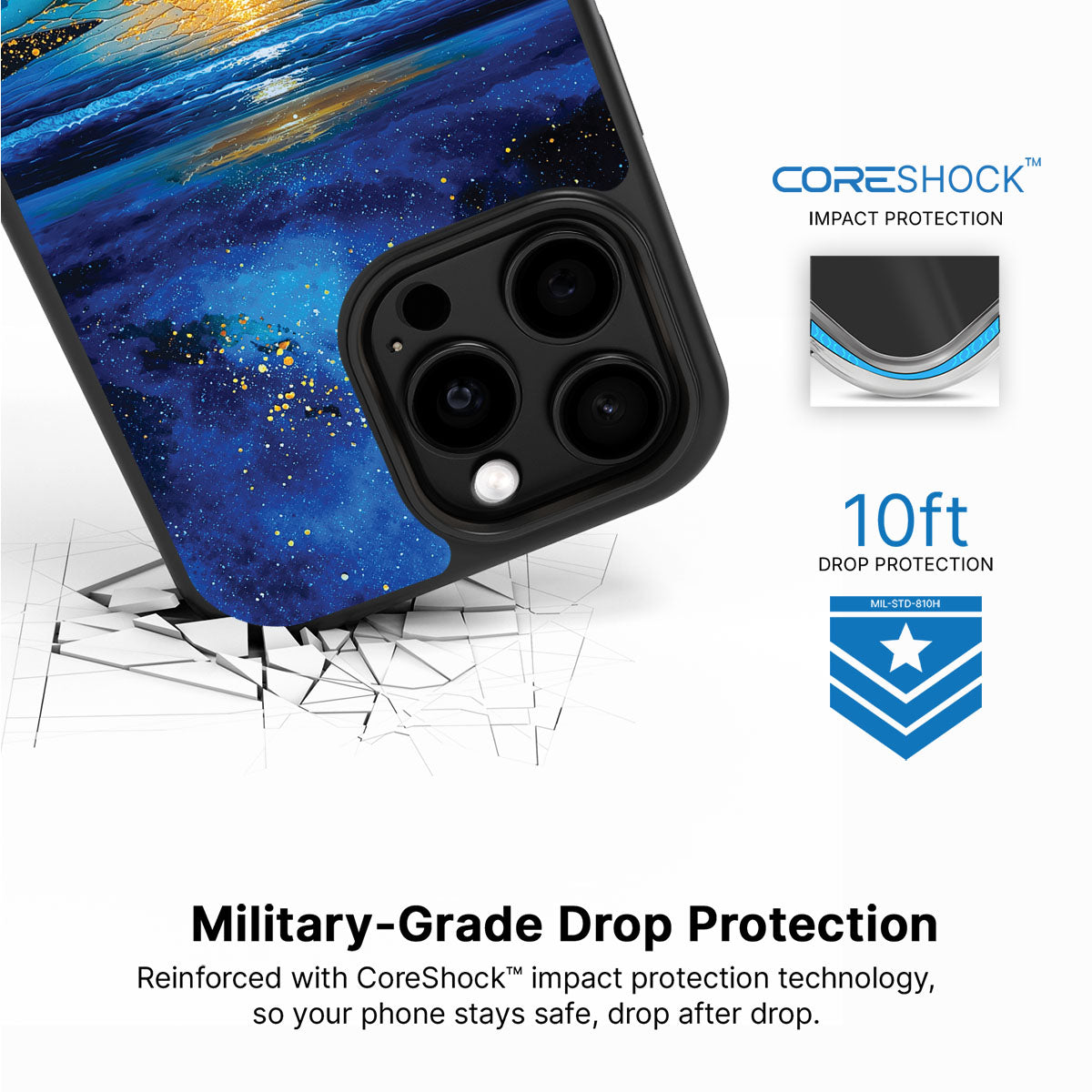 iPhone 15 Pro Max Case with MagSafe – Cosmic Seascape