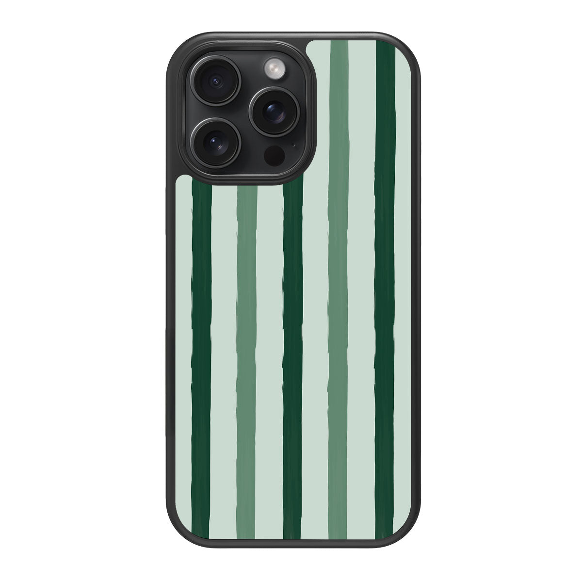 Green Watercolor Stripes - iPhone 15 Pro Max Case #case type_core (magsafe), #case type_core (non magsafe)