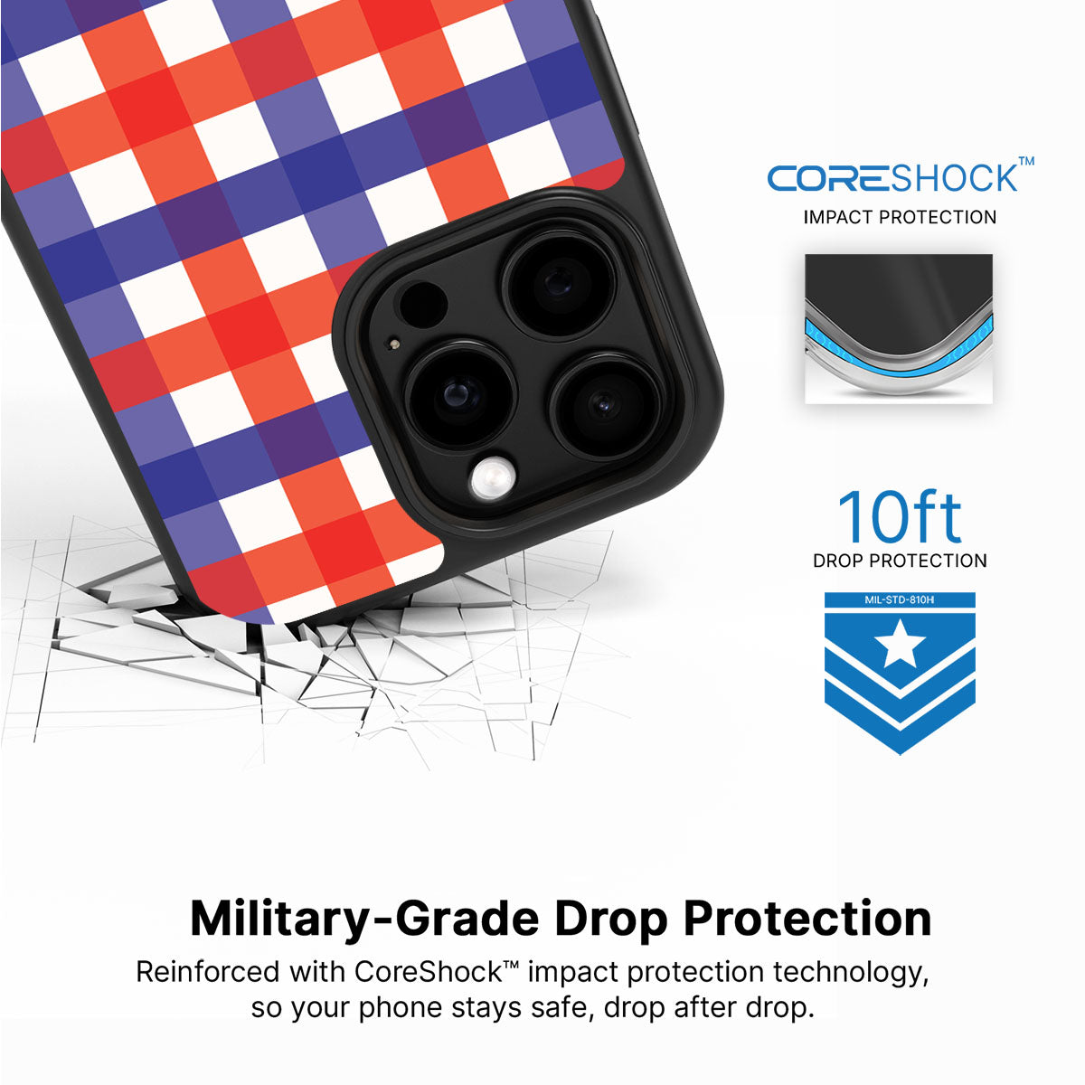 Heritage Checks - iPhone 15 Pro Max Case #case type_core (magsafe), #case type_core (non magsafe)