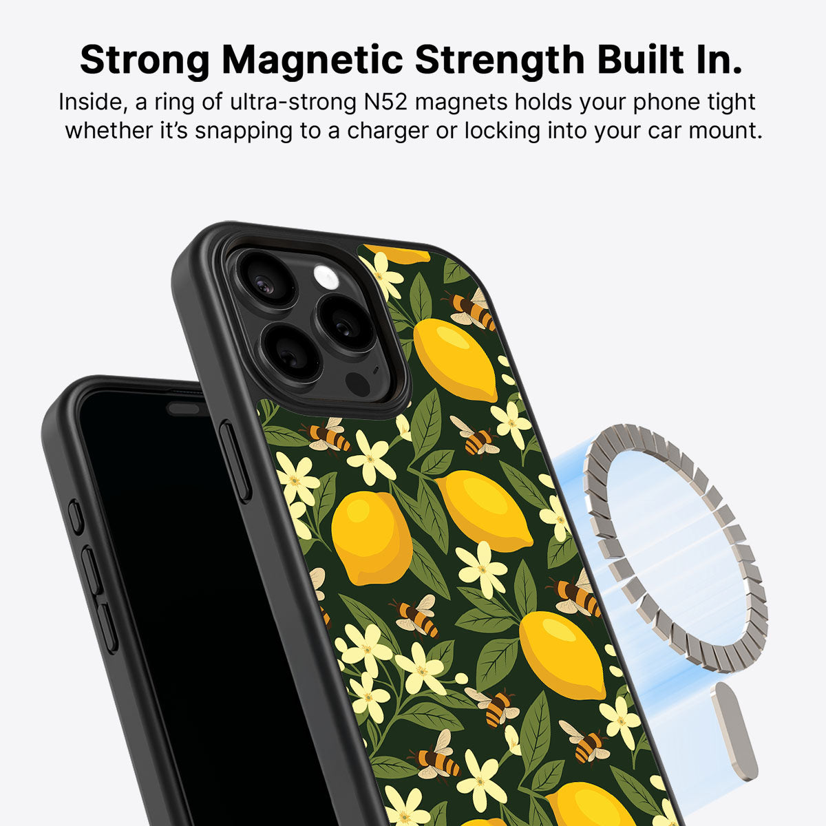 Lemon and Bees - iPhone 15 Pro Max Case 6 #case type_core (magsafe)