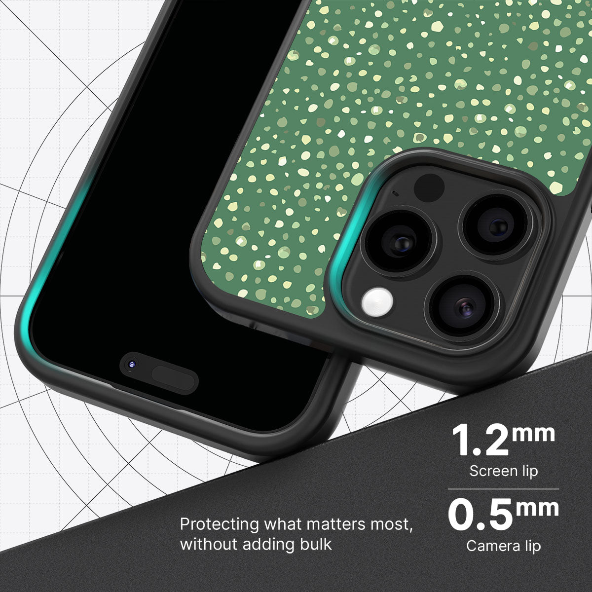 Moss Mosaic - iPhone 15 Pro Max Case #case type_core (magsafe), #case type_core (non magsafe)