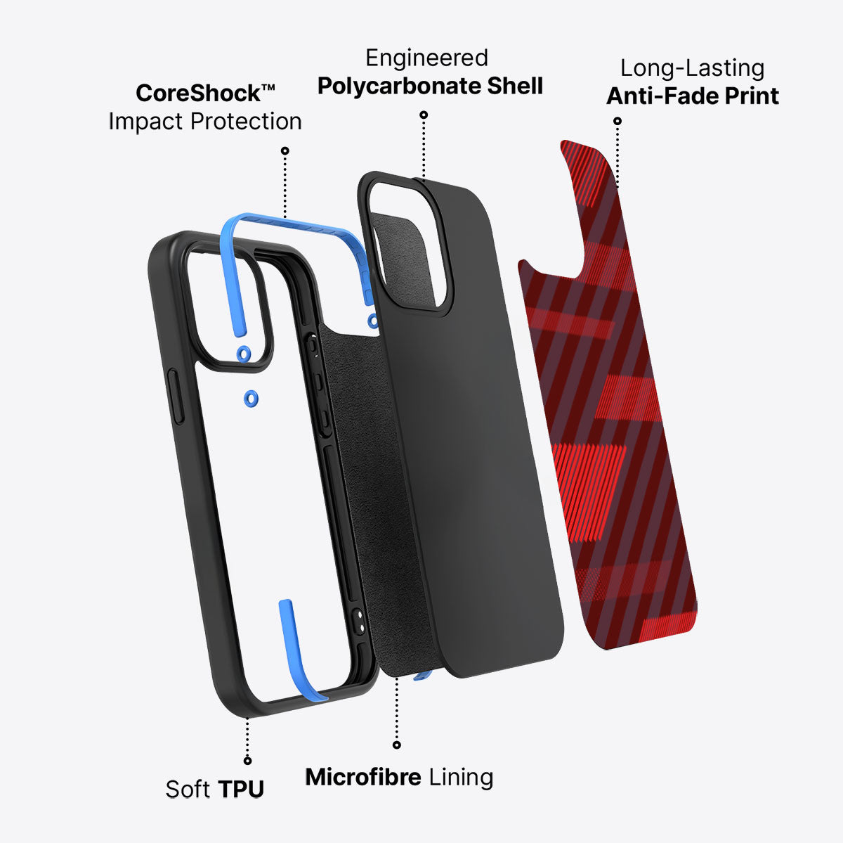 Orange Twill Play - iPhone 15 Pro Max Case