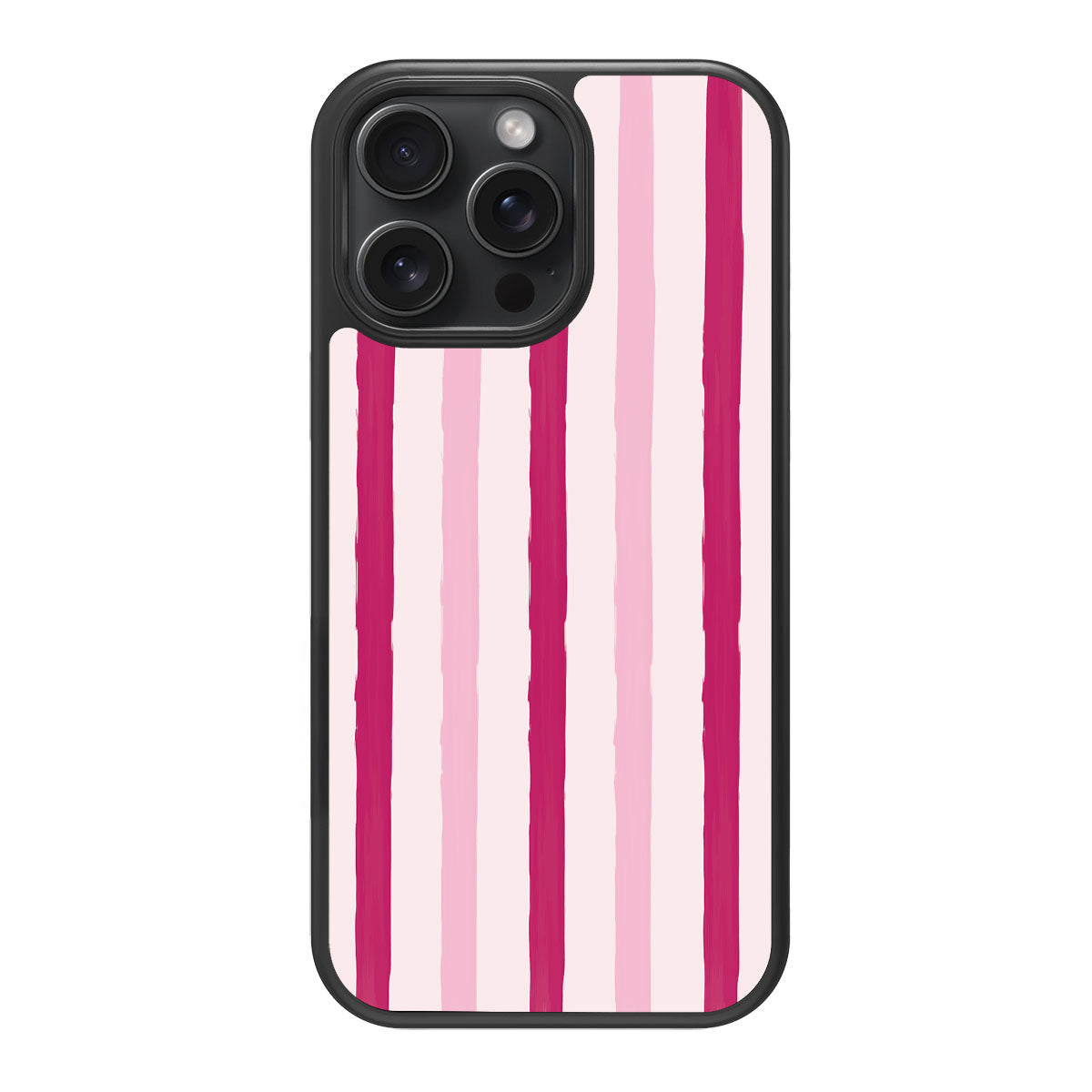Pink Watercolor Stripes - iPhone 15 Pro Max Case #case type_core (magsafe), #case type_core (non magsafe)