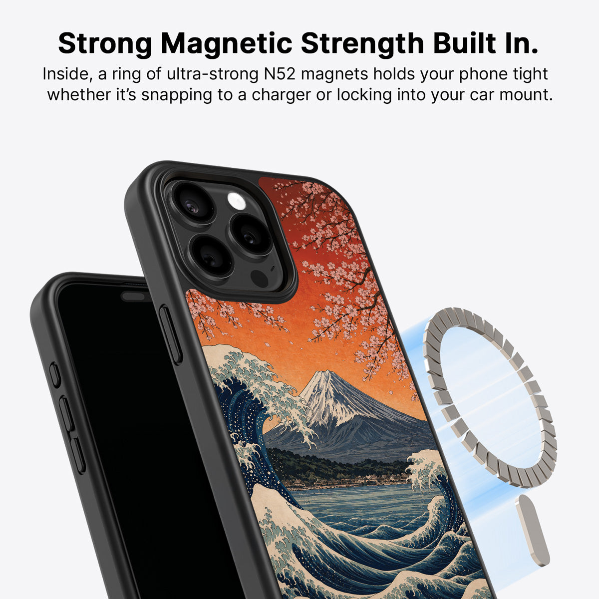 iPhone 15 Pro Max MagSafe case – Sakura Coast design
