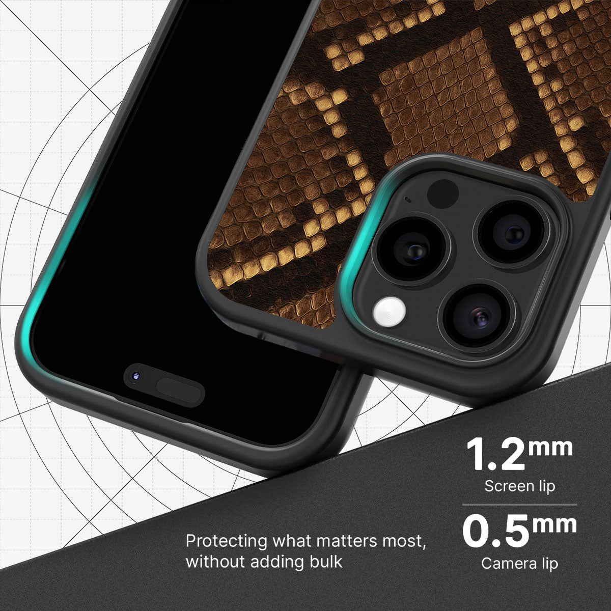 Sepia Snake - iPhone 15 Pro Max Case  #case type_core (magsafe), #case type_core (non magsafe)