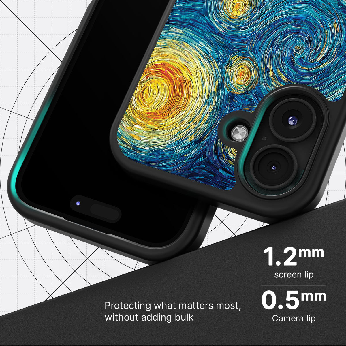 Astral Waves - iPhone 16 Case #case type_core (magsafe), #case type_core (non magsafe)