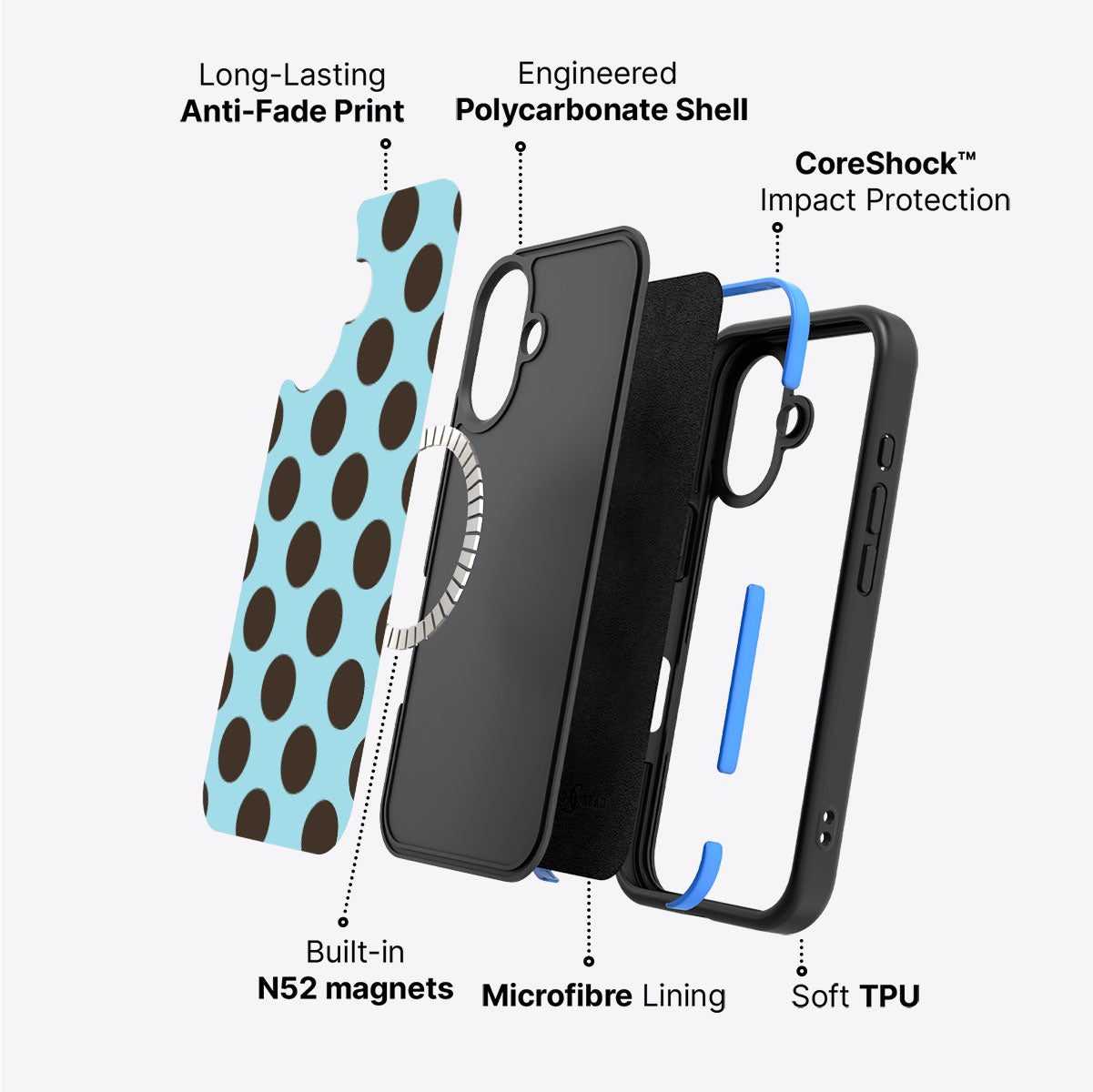 Blue Mocha - iPhone 16 Case #case type_core (magsafe)