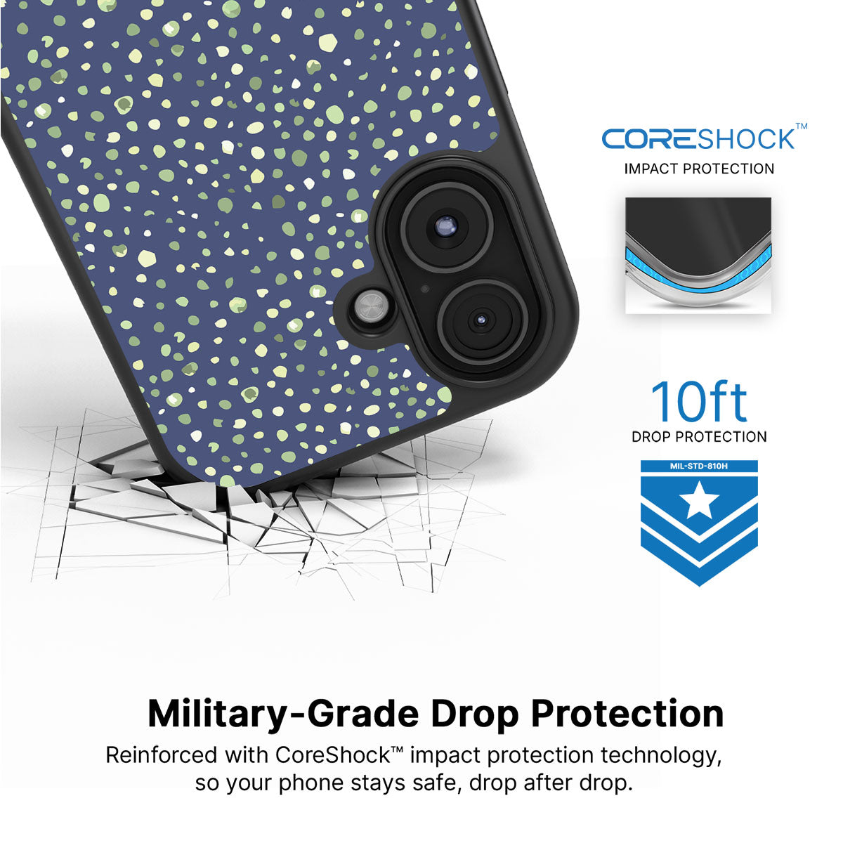 Blue Spring Dew - iPhone 16 Case #case type_core (magsafe), #case type_core (non magsafe)