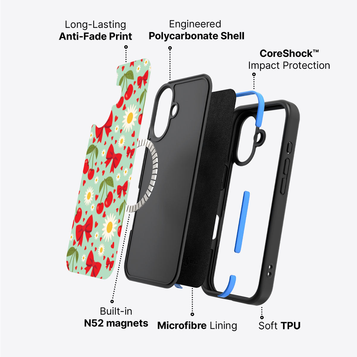 Blushing Bows - iPhone 16 Case