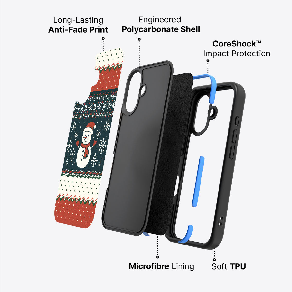 Cozy Christmas - iPhone 16 Case #case type_core (non magsafe)