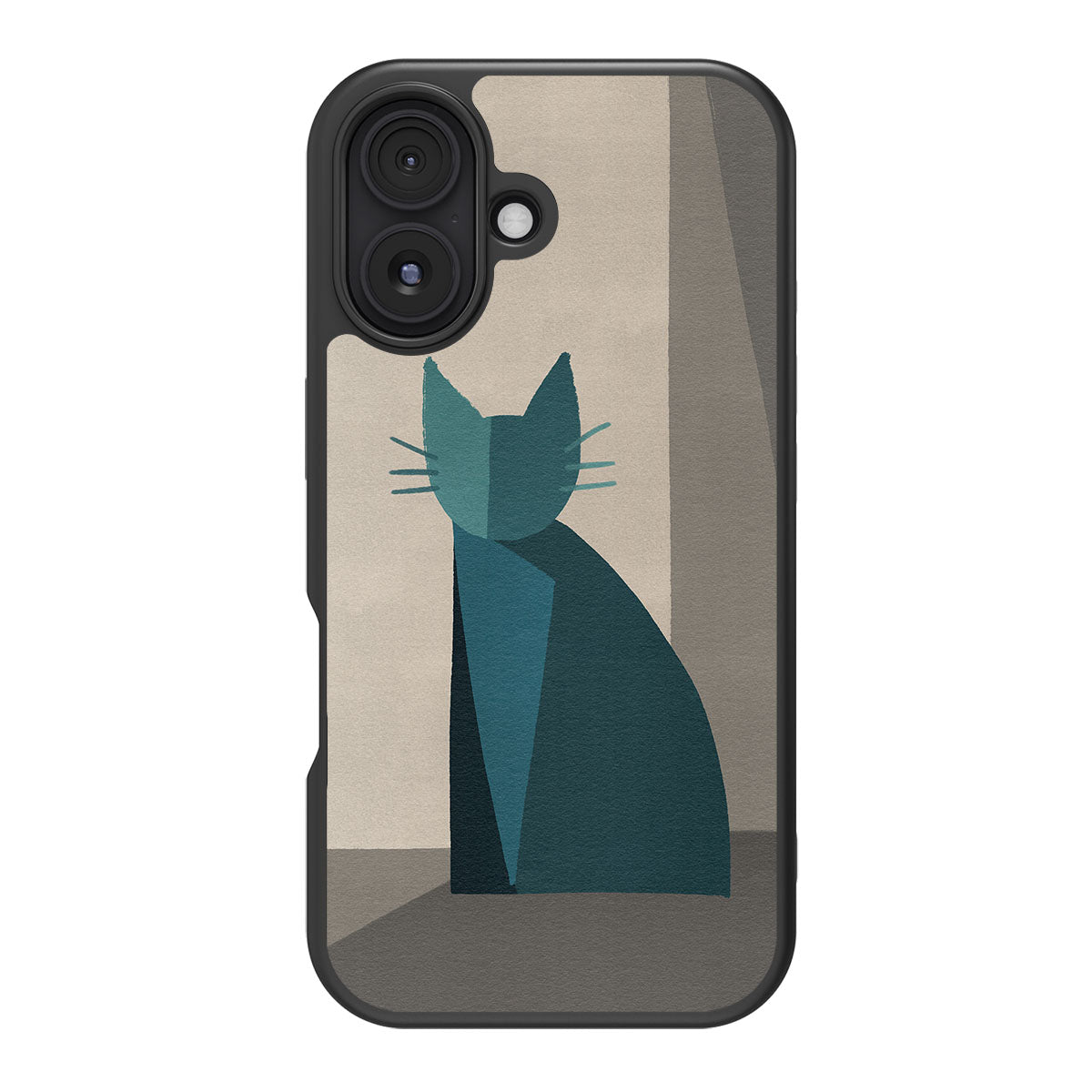 Cubist Feline - iPhone 16 Case #case type_core (magsafe), #case type_core (non magsafe)