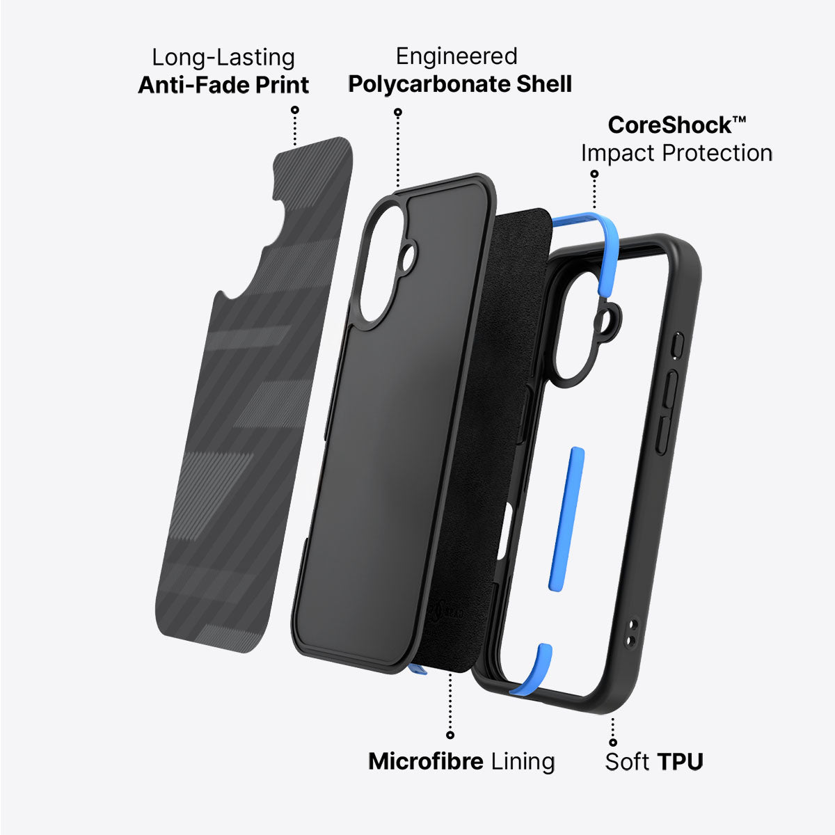 Gray Twill Play - iPhone 16 Case
