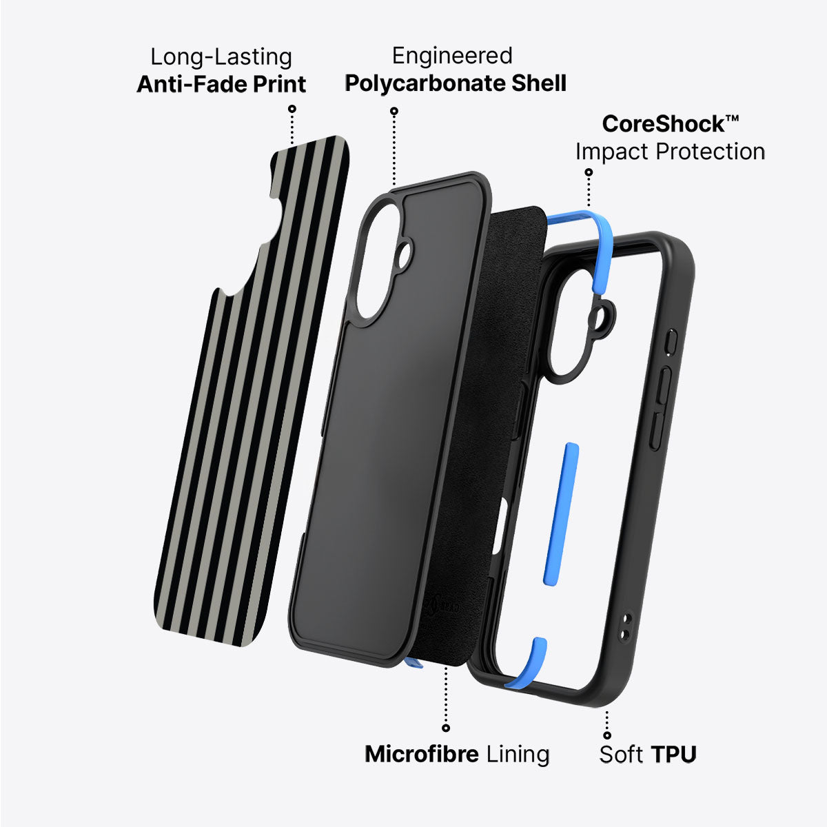 Gray Zone - iPhone 16 Case #case type_core (non magsafe)