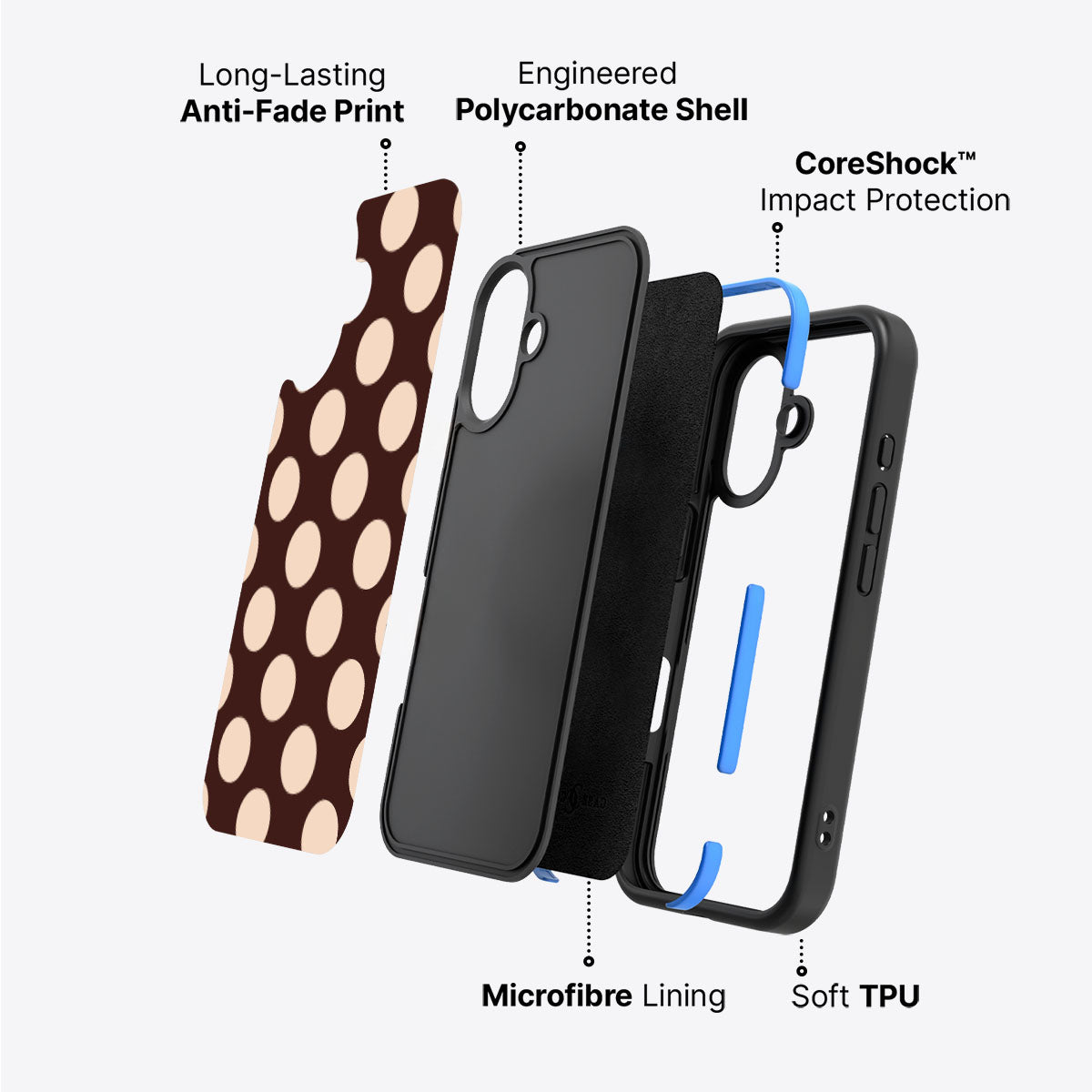 Hazelnut Spread - iPhone 16 Case #case type_core (non magsafe)