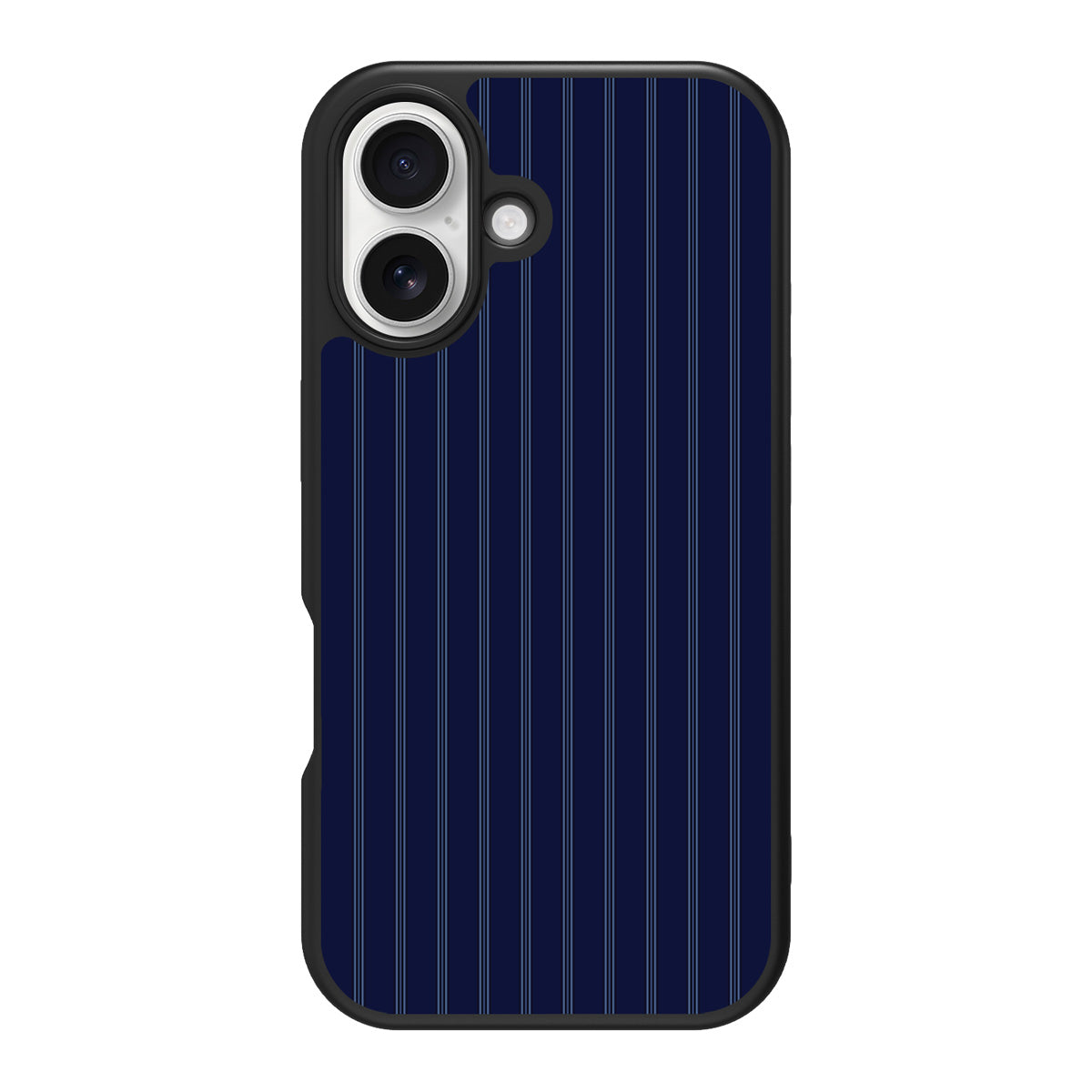 Ink Pinstripe design back view – iPhone 16 case