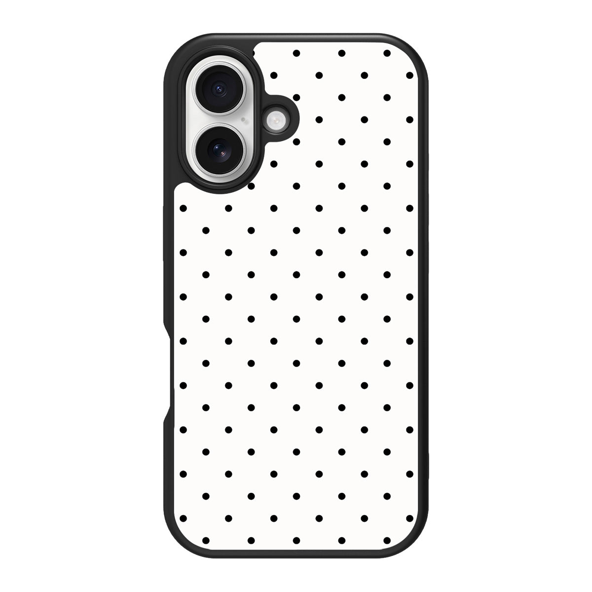 Ivory Sprinkle design back view – iPhone 16 case