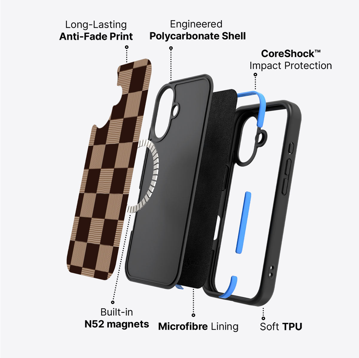 Latte Check - iPhone 16 Case  #case type_core (magsafe)