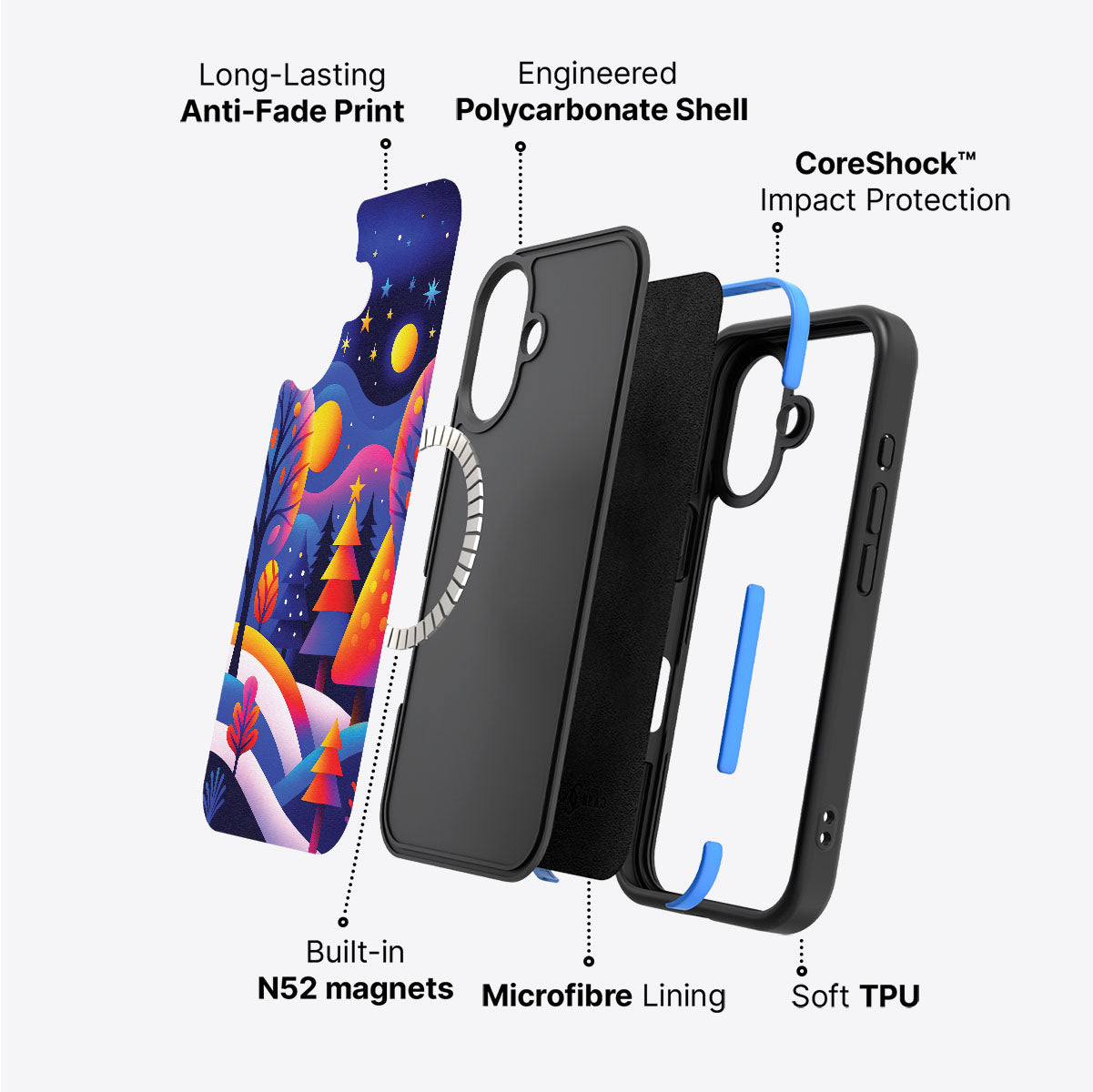 Luminous Joy - iPhone 16 Case #case type_core (magsafe)