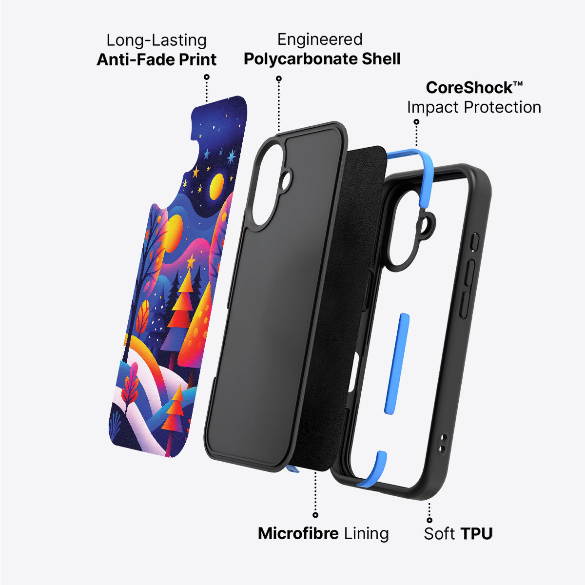 Luminous Joy - iPhone 16 Case #case type_core (non magsafe)