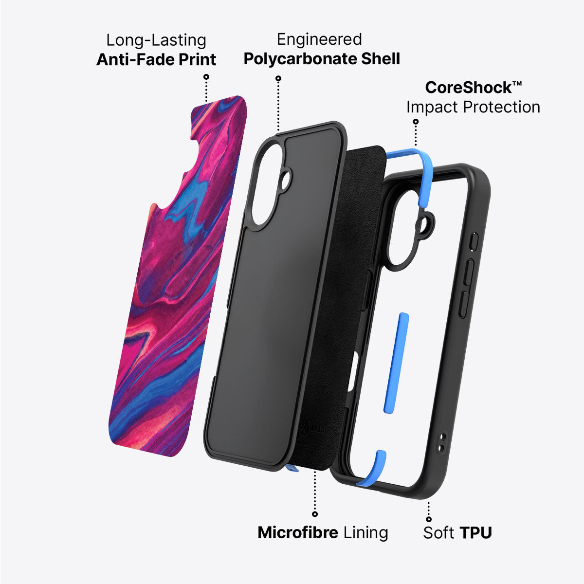 Luminous Lava - iPhone 16 Case, #case type_core (non magsafe)