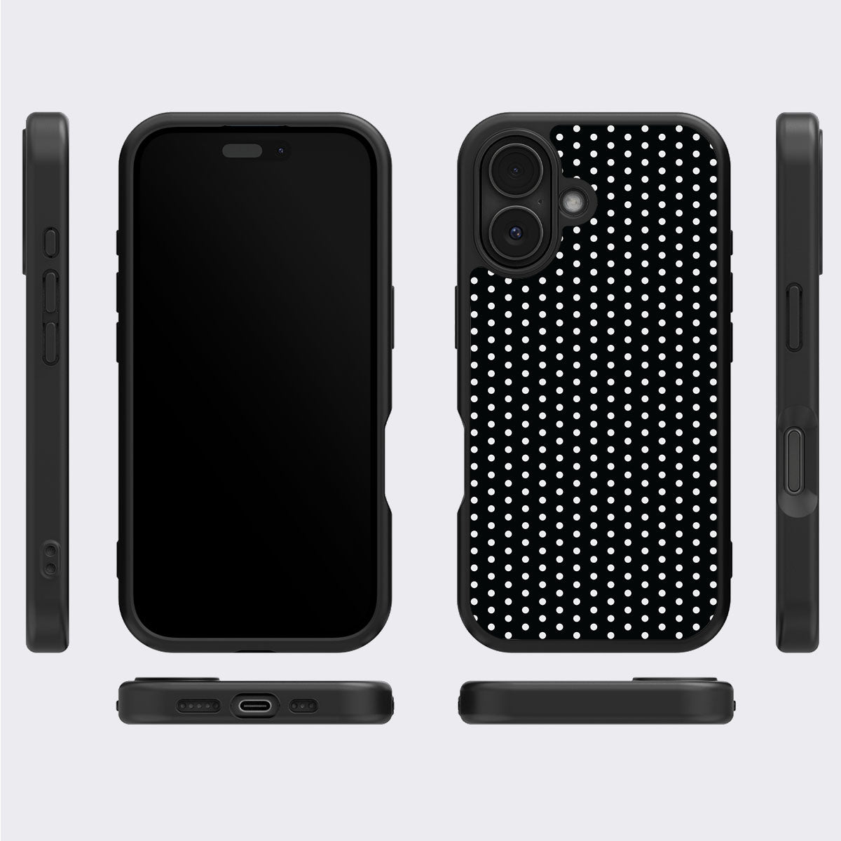 Noir Mesh - iPhone 16 Case #case type_core (magsafe), #case type_core (non magsafe)