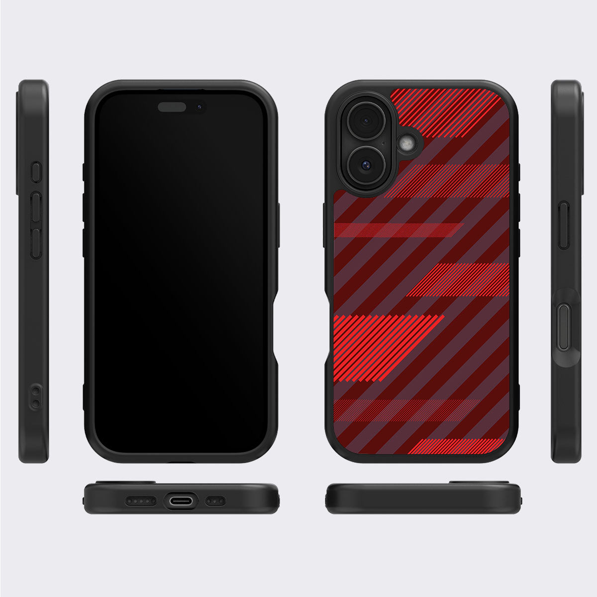 Orange Twill Play - iPhone 16 Case #case type_core (magsafe), #case type_core (non magsafe)